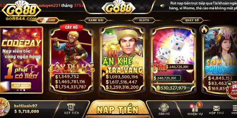 Sản phẩm có tại cổng game